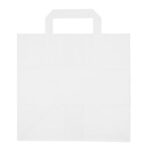 Witte Papieren Draagtassen (M) | 26+17x26cm | 80 gram | 400 st./doos